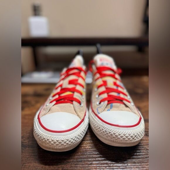 Converse tan map low sneakers size 7 - Picture 10 of 13